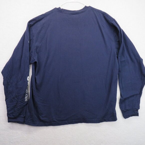 Dallas Cowboys T Shirt Extra Large Blue On Field Reebok NFL Football Long Sleeve - Picture 3 of 9
